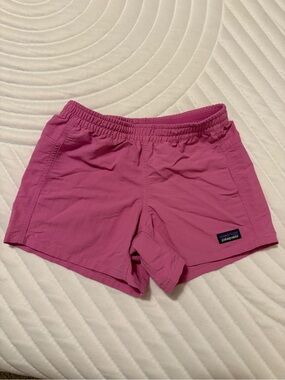 Girls Pink Patagonia Baggies Active Shorts NWOT